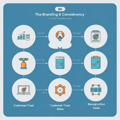 Chart illustrating the positive impact of branding consistency